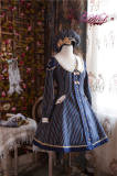 Ace Academy~ British Style Striped Uniform Lolita OP Dress - Pre-order Closed