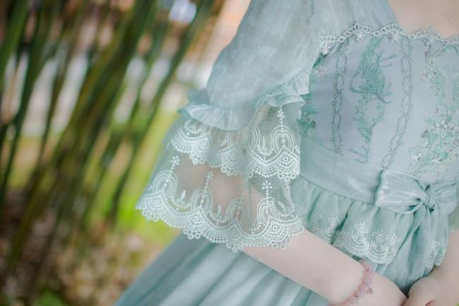 IchigoMikou ~Drizzle & Thin Clouds~ Qi Lolita OP Dress - In Stock