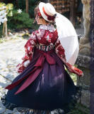 ZJstory Lolita ~Chinese Pear Leaved Crabapple Tale Series Kimono Coat + Skirt/JSK OUT