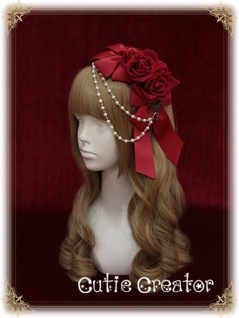 Cutie Creator -The Rose Bride -Beadchain Headbow