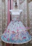 (Replica)Sweet Tea Cup Bunny Prints Lolita Jumper Dress Version II -out