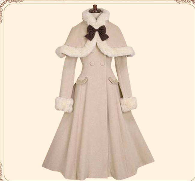 Lolita Princess Winter Double-breasted Coat&Cape