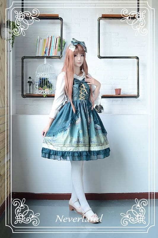 Neverland Lolita ~Arabian Nights~ High Waist Lolita JSK with Pendant