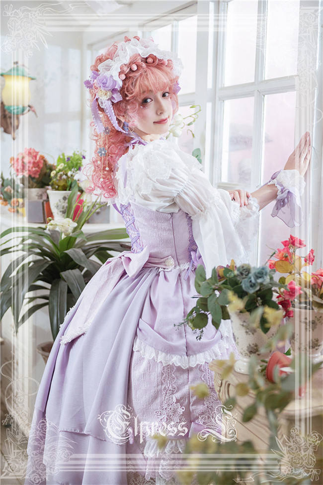 Elpress L ~Christmas D*Romance Ode~ Elegant Lolita JSK -Ready Made Purple M - In Stock