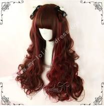 Dark Brown Wine Curls Lolita Wig