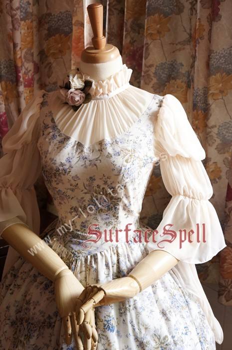 Surface Spell Gothic Middle Sleeves Dark Prints Lolita Dress
