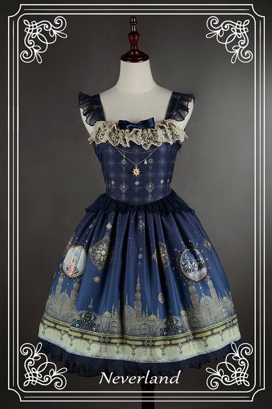 Neverland Lolita ~Arabian Nights~ High Waist Lolita JSK with Pendant
