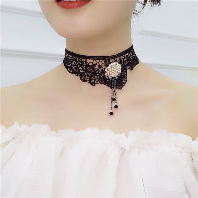 Aimimi~ Vintage Gothic lace Lolita Necklace