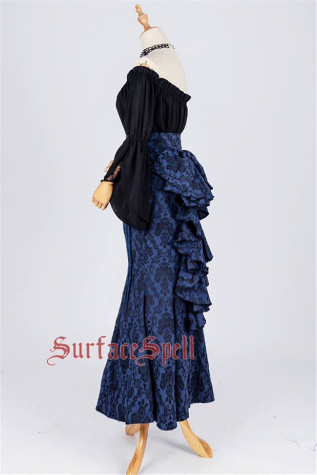 Surface Spell ~Nyx Gothic Lolita Fishtail Skirt Mermaid Style