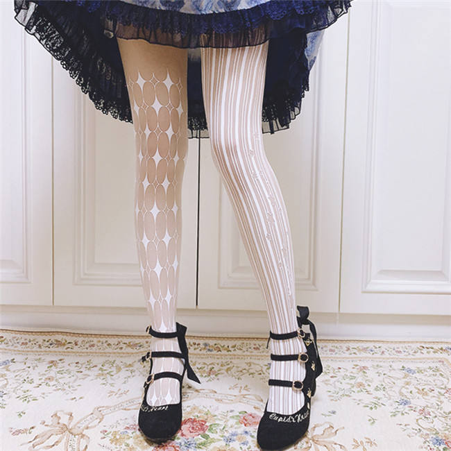 Ruby Rabbit ~Clown~ Thin Lolita Tights -Ready Made