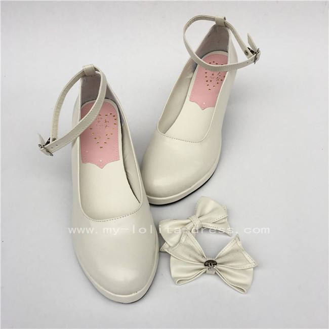 Matte Blue High Platform Lolita Heels Shoes