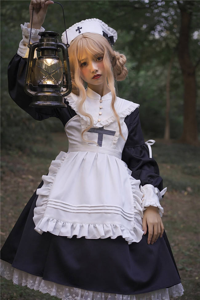 Luna Planetarium ~Lighting Angel~ Long Sleeves Lolita OP -Ready Made