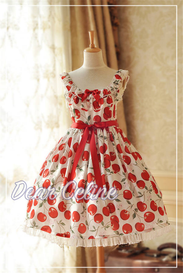 Sweet Cherry~ Lolita Printed JSK Dress