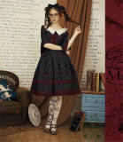 Little Sister Of  Cambridge~ College Style Stripe Lolita OP -Ready Made