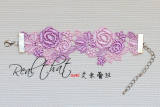 Pink Purple Sweet Kawaii Lolita Wrist Belt-out