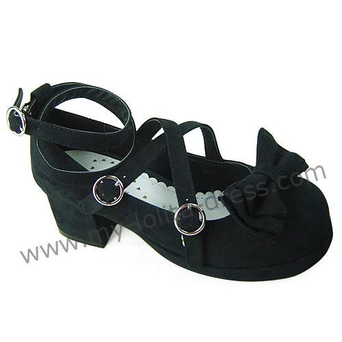 Dark Coffee Lolita Heels Footwear