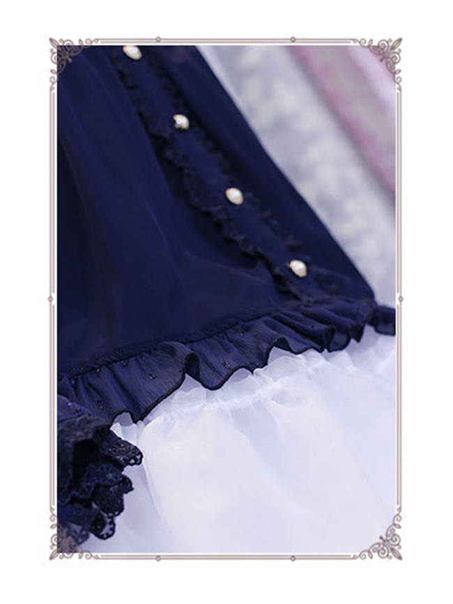 The Secret Key Of Elves~ Elegant Lolita HIme Sleeves Blouse