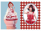 Dessin Robe ~Big Strawberry~ Sweet Printed Lolita JSK -Ready Made