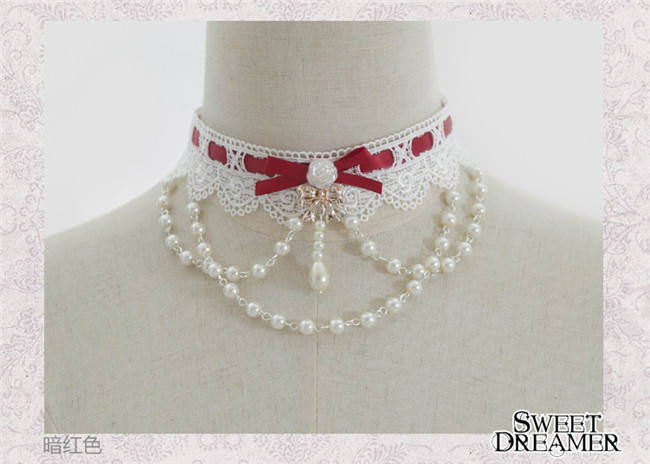 Sweet Dreamer~The Rose Bride~Beadchain Choker