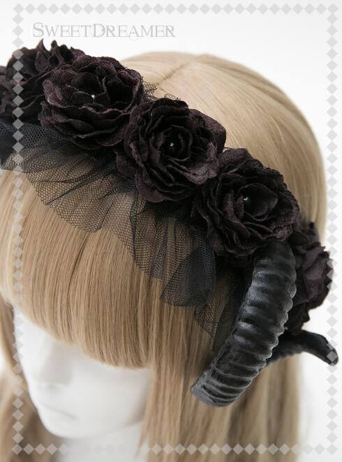 Cutie Creator -Evil Bridal~ Lolita Headband + Veil Set