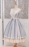 Fantastic Wind ~Ukulele~ Embroidery Stripe Classic Lolita JSK