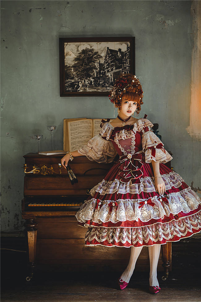 Miss Point ~Masked Ball Luxury Details Lolita OP Fullset