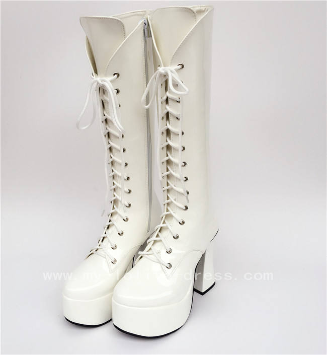Classic High Shaft Above Knee Lolita Boots