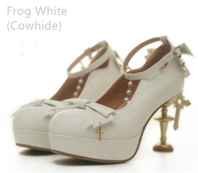 Mask of Baroque ~ Cross Candlestick Lolita Heels Shoes -11 Colors Pre-order Closed