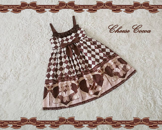 Mace Bear~ Sweet Slight High Waist JSK S In Stock