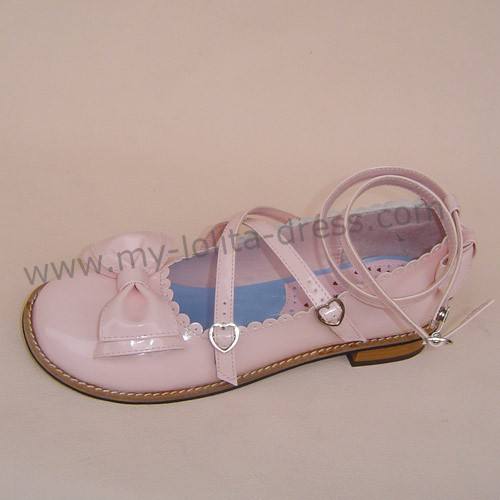 Classic Tea Party Shoes Purple Bow Lolita