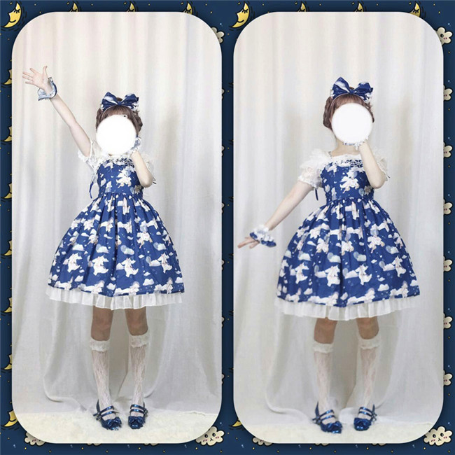 Cats On the Cloud~ Sweet Lolita JSK Dress