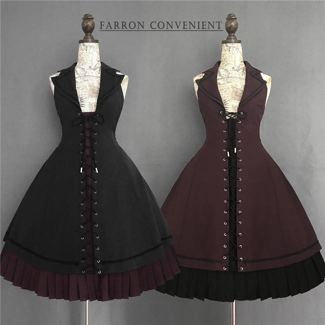 Foxtrot Fran's Oath Goth Assymtrical JSK Dress