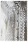 Infanta Lolita Short Sleeves Blouse Cream White L In Stock