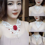 Baroco Style~Vintage Lace Collarbone chain Lolita necklace-out