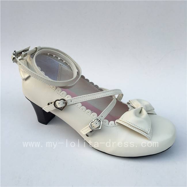 Classic Tea Party Shoes Purple Bow Lolita