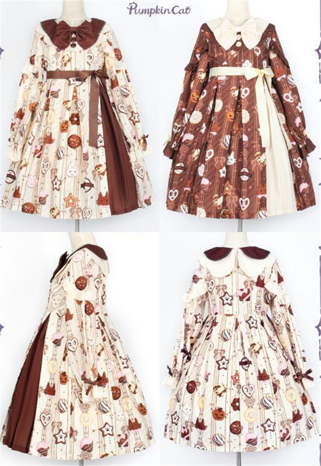 Chocolate Chip Cookies~ Sweet Lolita OP/JSK/Salopette/Hoodie