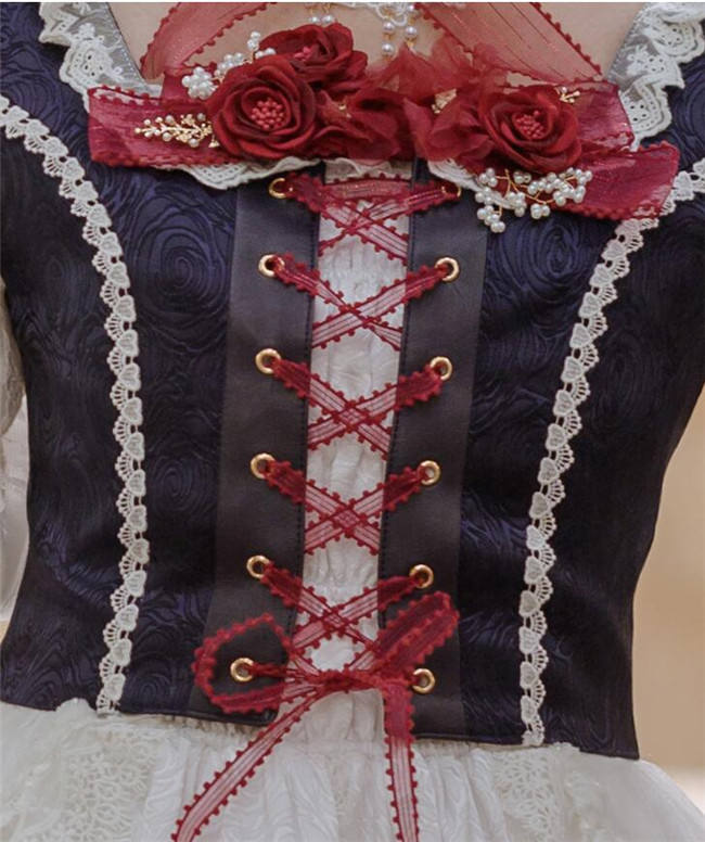 Little Dipper ~White Snow Lolita Vest + OP Set Short/Long Version