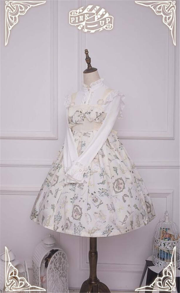 Weird Alice~ Lolita Printed JSK -Custom-tailor Pre-order  Closed