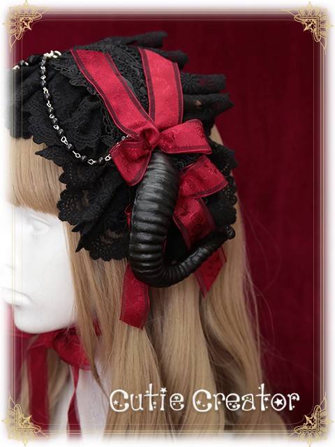 Cutie Creator -Evil Bridal~ Lolita Headband + Veil Set