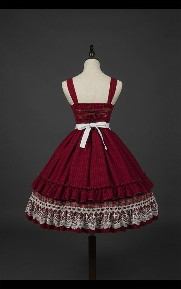 YUPBRO Lolita ~Little Red Riding Hood Soft Lolita JSK Fullset -Ready Made