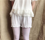 Sweet Pure Cotton Jacquard Lolita Bloomer  -OUT