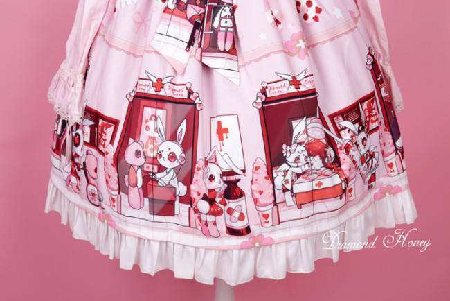 Doll Hospital~ Lolita Printed JSK Dress -out
