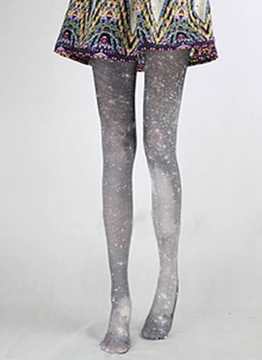 Japanese Sweet Starry Sky Prints Lolita Tights - IN STOCK
