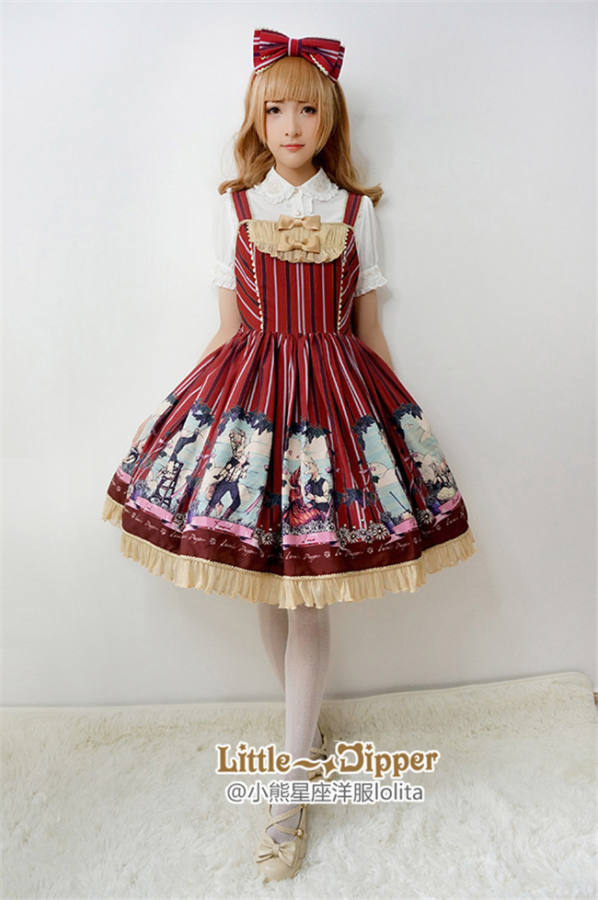 The Fox In The Vineyard~ Lolita Printed JSK Dress -Pre-order Closed