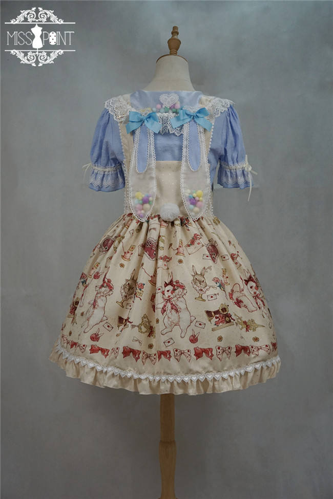 Miss Point ~The Tailor Rabbit Lolita Salopette  Beige Size S In Stock