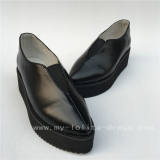 Beautiful Black Matte Sharp Front Lolita Shoes O