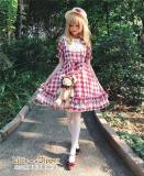 Sweet Summer Gingham Chiffon Lolita OP Dress -Pre-order Closed