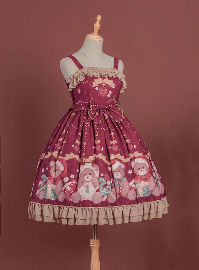 Gift Box Bear~ 2018 New Arrival Sweet Lolita Jumper