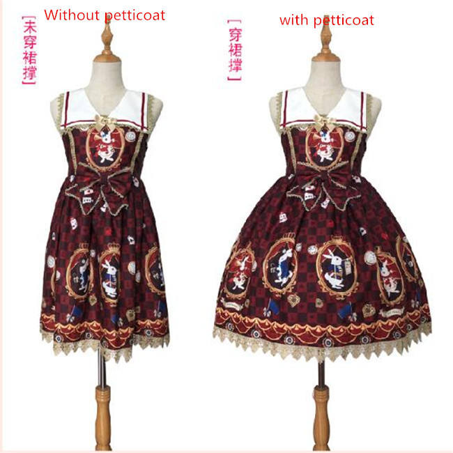 47cm Super Flexible  Fishbones Lolita Petticoat for Summer