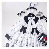 Paper Doll~ Sweet Lolita Long Sleeves OP -Ready Made